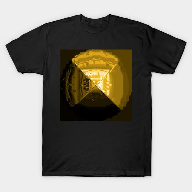 Solid Gold Millionaire Sacred Geometry 3D T-Shirt by PlanetMonkey